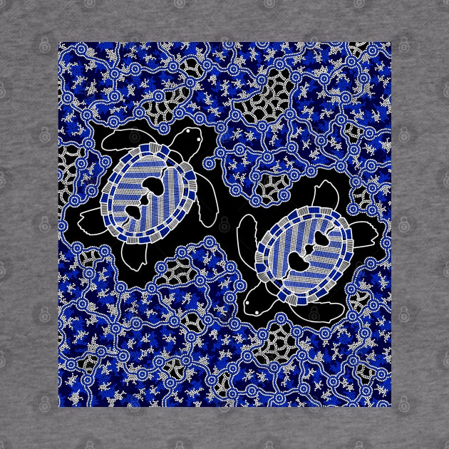 Aboriginal Art - Sea Turtle Dreaming by hogartharts